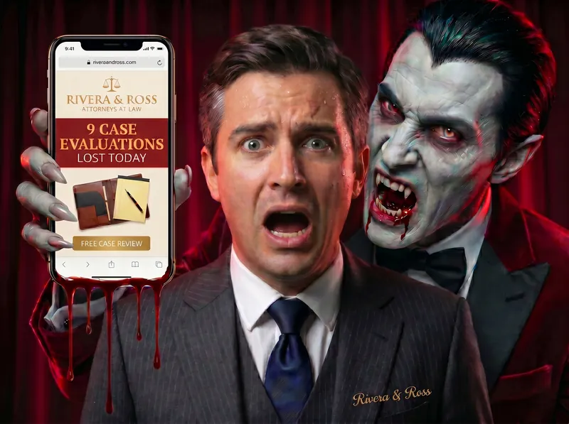 Robert, founder of Rivera & Ross Attorneys at Law — personal injury attorney losing 9 case evaluations per day to a leaking case intake landing page