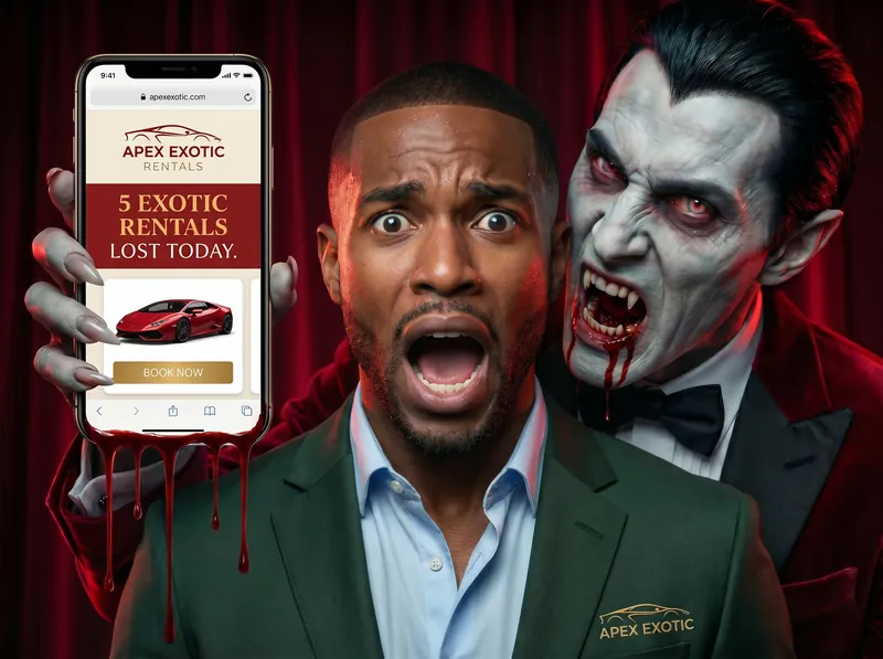 Shane, owner of Apex Exotic Rentals — exotic auto rental dealer losing 5 lead recoveries per day to a website getting traffic but no sales